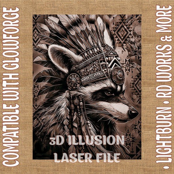 Native Animlas 3d illusion & laser - ready file - 3DWave.us