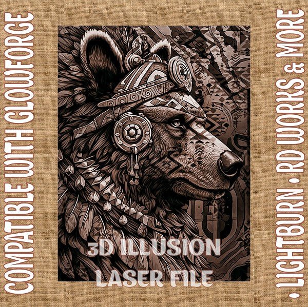 Native Animlas 3d illusion & laser - ready file - 3DWave.us