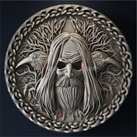 Thumbnail for ODIN WITH CROWS 3d stl - 3DWave.us