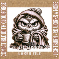 Thumbnail for OWL 3d illusion & laser - ready files - 3DWave.us