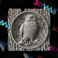 Thumbnail for OWL 3d stl - 3DWave.us