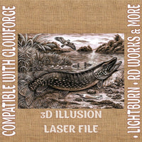 Thumbnail for PIKE 3d illusion & laser - ready files - 3DWave.us