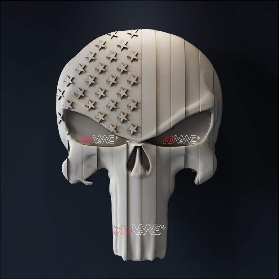 PUNISHER 3D STL - 3DWave.us