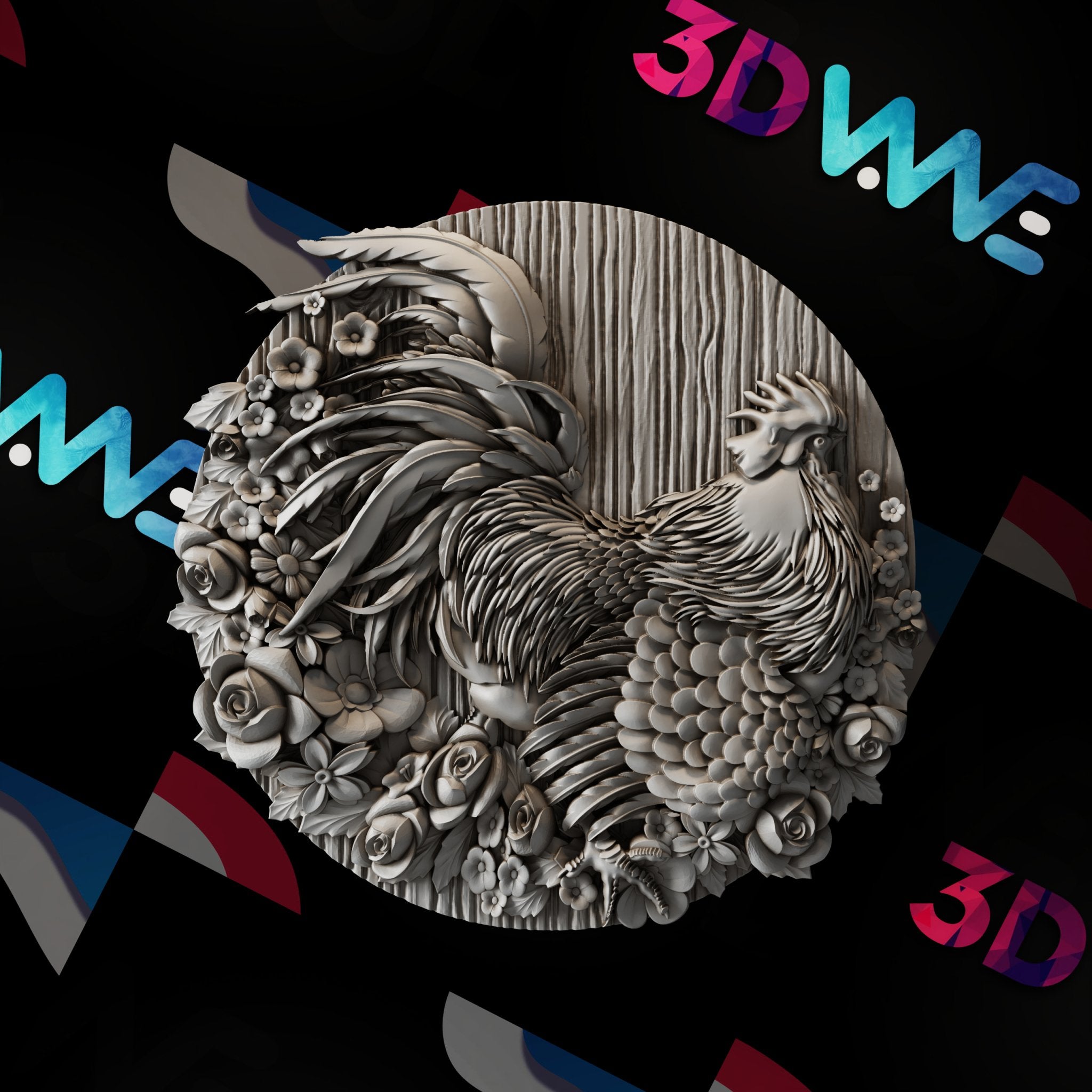 ROOSTER 3d stl - - 3DWave.us