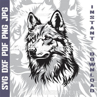 Thumbnail for Saarlos Wolfdog SVG laser ready files - 3DWave.us