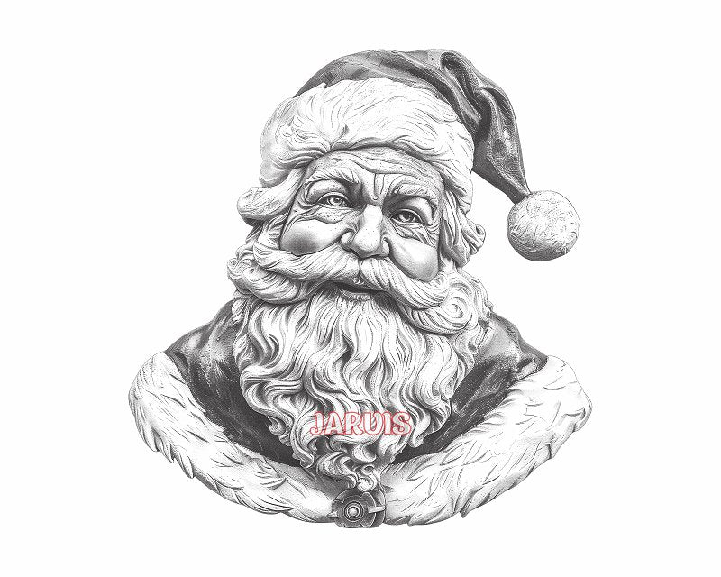 SANTA CLAUS 3d illusion & laser - ready files - 3DWave.us