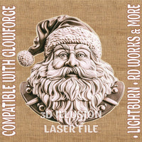 Thumbnail for SANTA CLAUS 3d illusion & laser - ready files - 3DWave.us