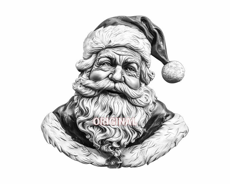 SANTA CLAUS 3d illusion & laser - ready files - 3DWave.us