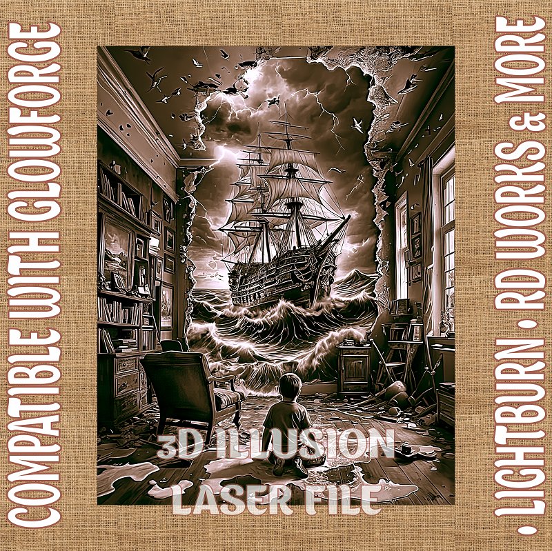 SEA 3d illusion & laser - ready files - 3DWave.us