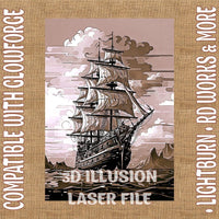 Thumbnail for SHEA SHIP 3d illusion & laser - ready files - 3DWave.us