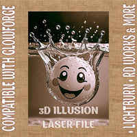 Thumbnail for SMILE 3d illusion & laser - ready files - 3DWave.us