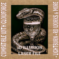 Thumbnail for SNAKE 3d illusion & laser - ready files - 3DWave.us