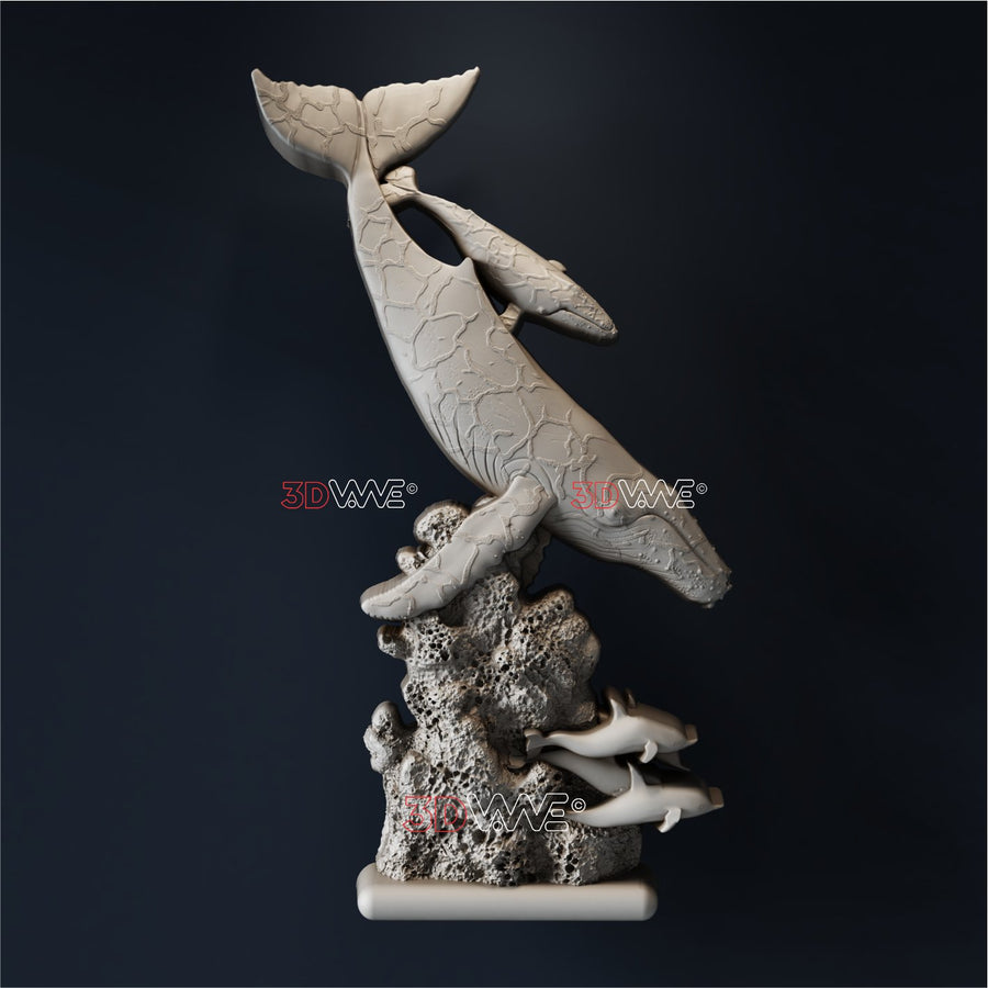 SPERM WHALE 3D STL - 3DWave.us