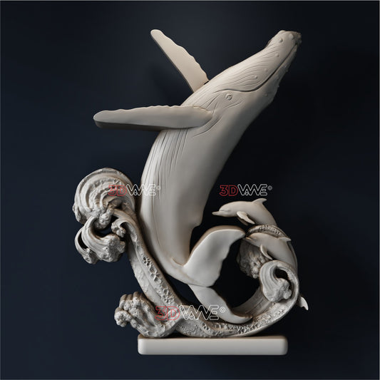 SPERM WHALE 3D STL - 3DWave.us