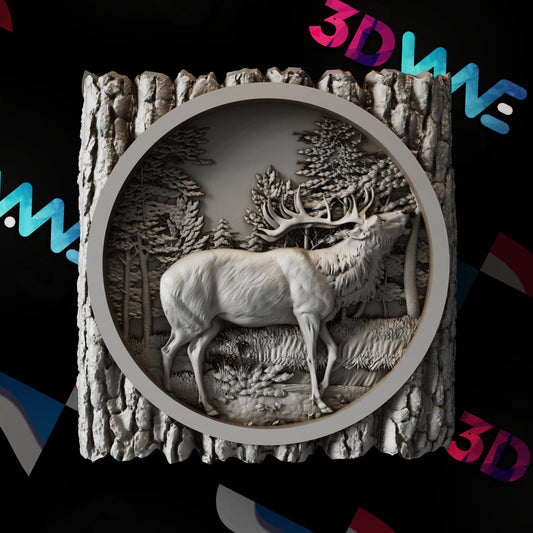 Stag 3d stl - 3DWave.us