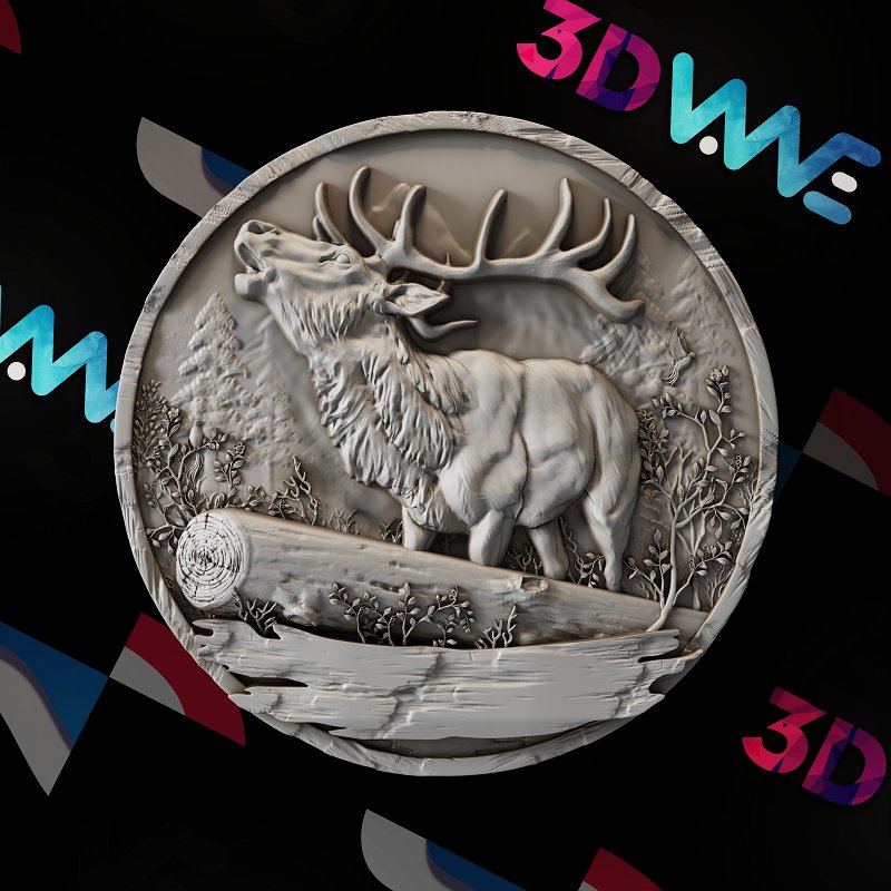 STAG SIGN 3d stl - 3DWave.us