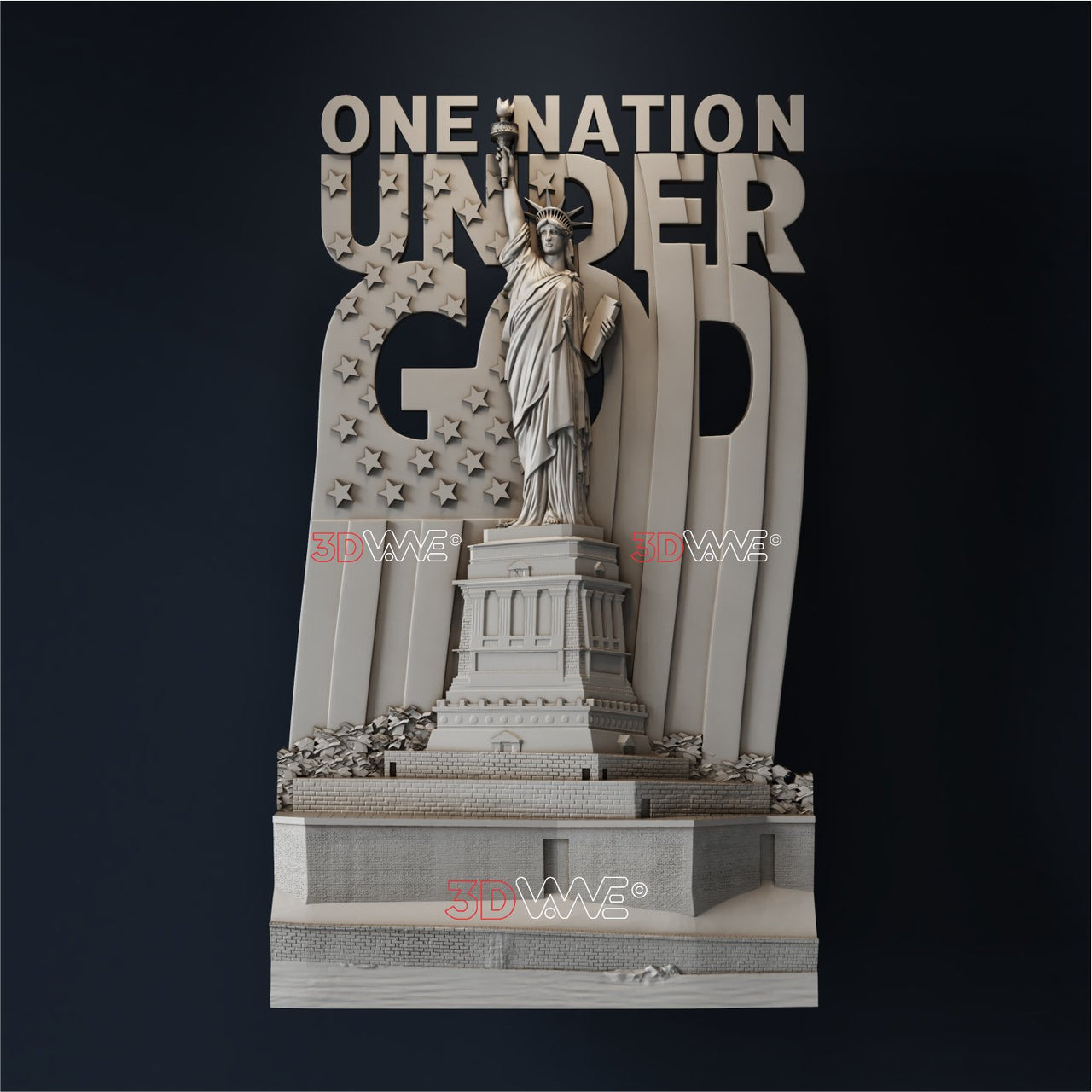 STATUE OF LIBERTY 3D STL - 3DWave.us