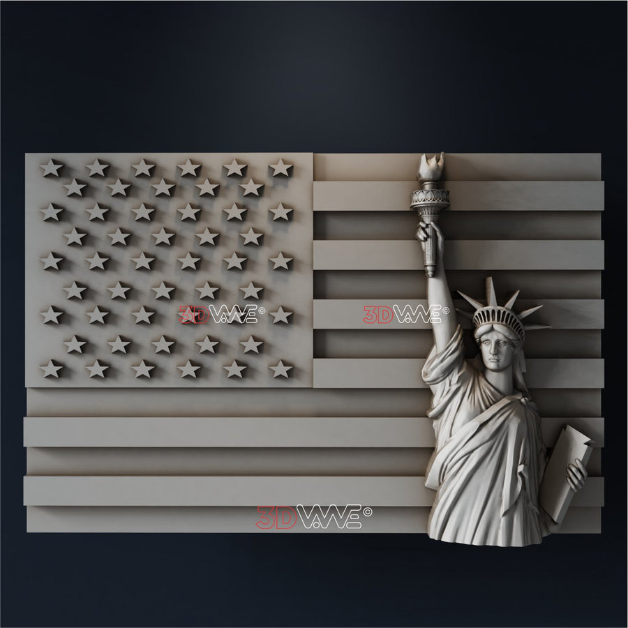 STATUE OF LIBERTY 3D STL - 3DWave.us