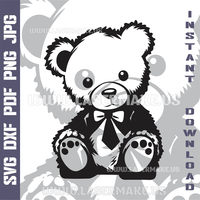 Thumbnail for Teddy Bear SVG laser ready files - 3DWave.us