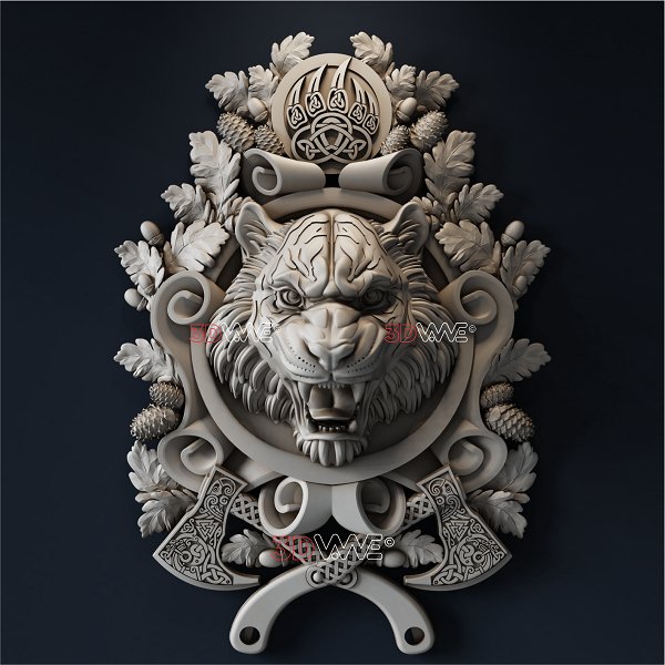 TIGER 3D STL - 3DWave.us