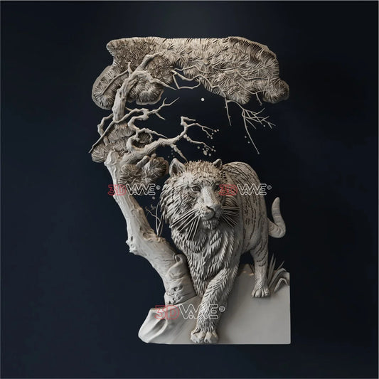 TIGER 3D STL - 3DWave.us