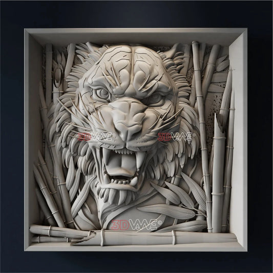 TIGER 3D STL - 3DWave.us
