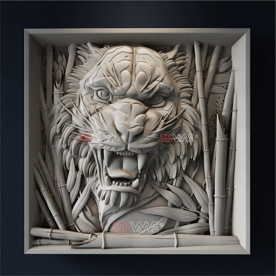 TIGER 3D STL - 3DWave.us