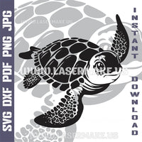 Thumbnail for Turtle SVG laser ready files - 3DWave.us