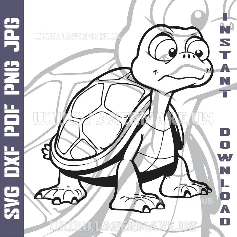 Turtle SVG laser ready files - 3DWave.us