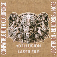 Thumbnail for VIKING 3d illusion & laser - ready files - 3DWave.us