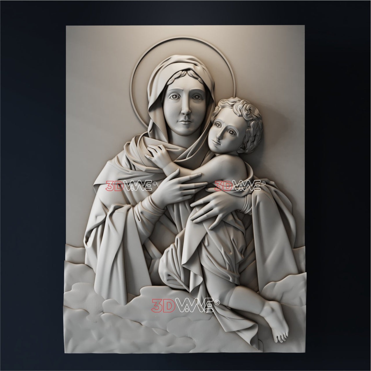 VIRGIN MARY 3d stl - 3DWave.us