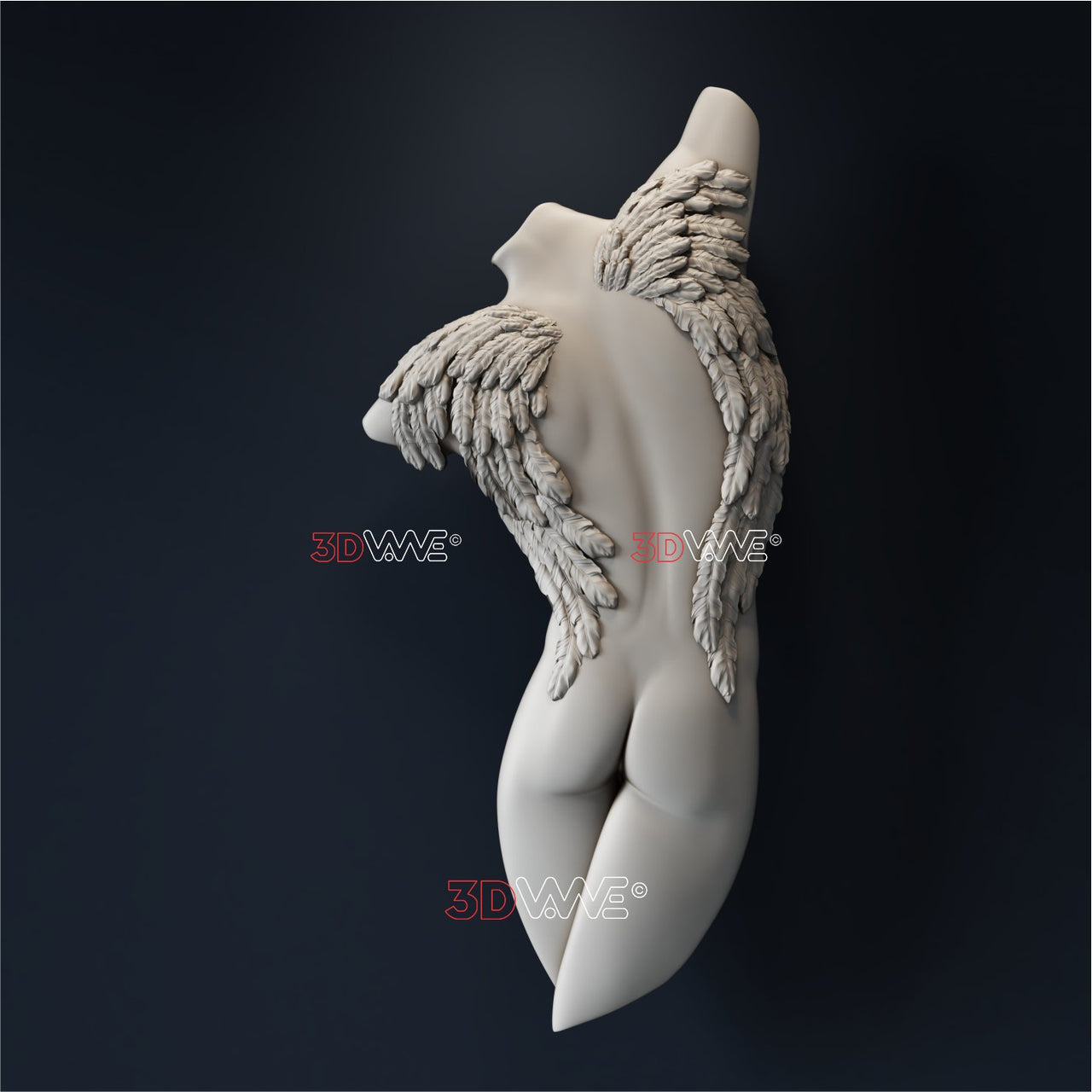 WALL ANGEL 3D STL - 3DWave.us