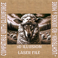 Thumbnail for WOLF 3d illusion & laser - ready files - 3DWave.us