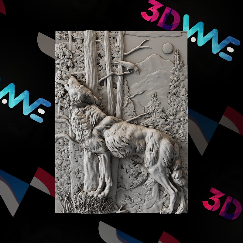 WOLF 3d stl - 3DWave.us