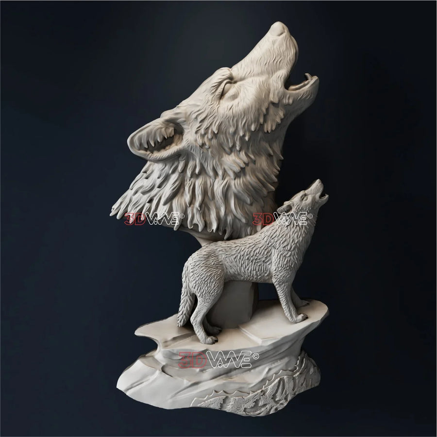 WOLVES 3D STL - 3DWave.us