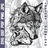 Thumbnail for Wolves SVG laser ready files - 3DWave.us