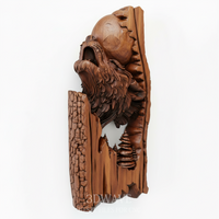Thumbnail for Wolf Howling at Moon - 3D Model for CNC Carving | STL File - 3DWave.us