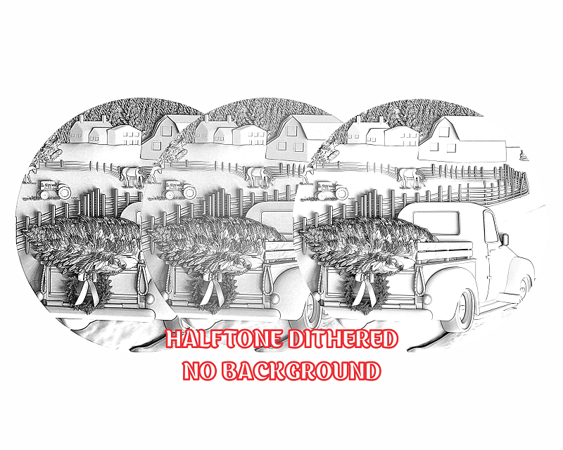 Christmas 3d illusion & laser-ready file 3DWave.us