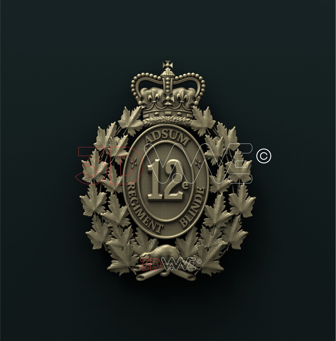 12E RÉGIMENT BLINDÉ DU CANADA 3D STL 3DWave