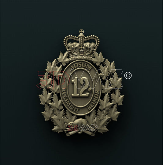 12E RÉGIMENT BLINDÉ DU CANADA 3D STL 3DWave