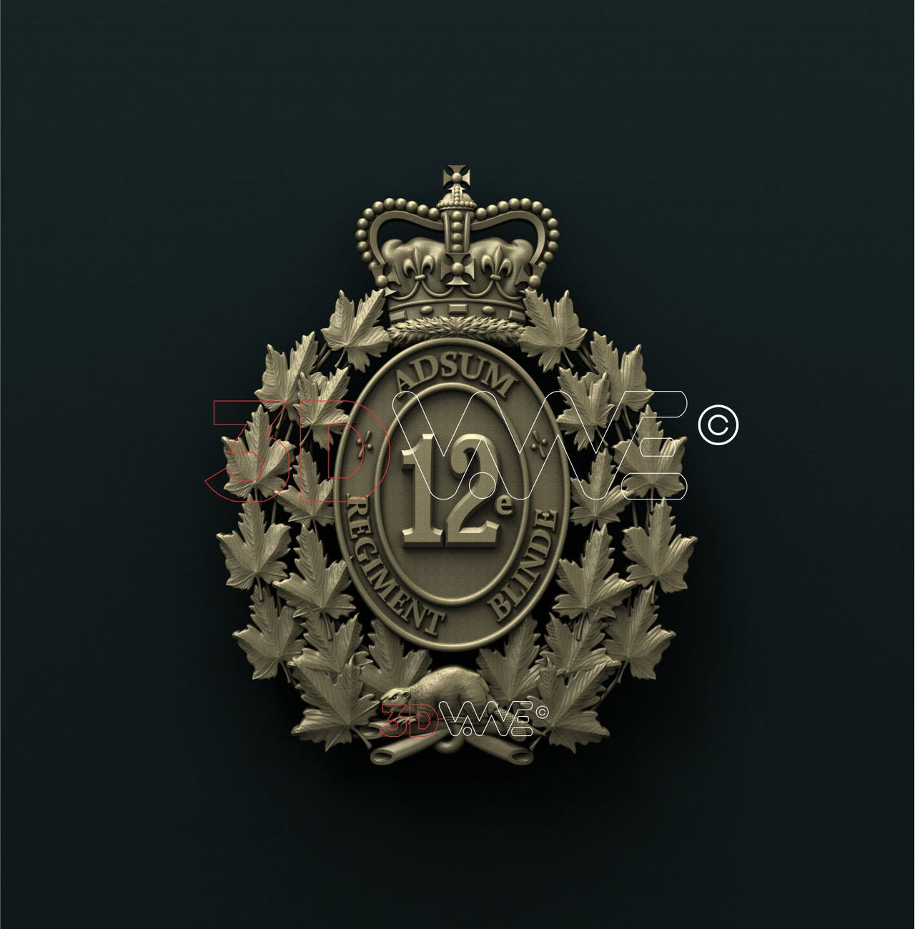 12E RÉGIMENT BLINDÉ DU CANADA 3D STL 3DWave