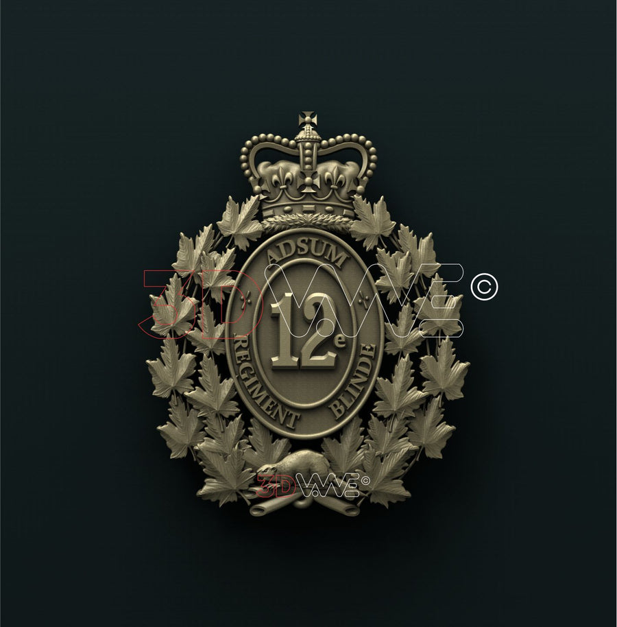 12E RÉGIMENT BLINDÉ DU CANADA 3D STL 3DWave