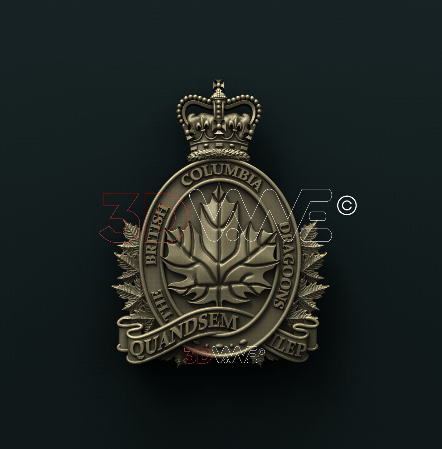 12e REGIMENT BLINDE DU CANADA 3D STL 3DWave