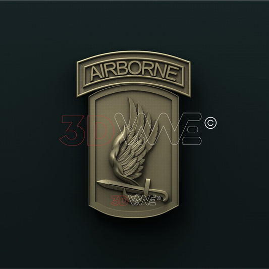 173rd AIRBORNE BRIGADE, US ARMY 3D STL 3DWave