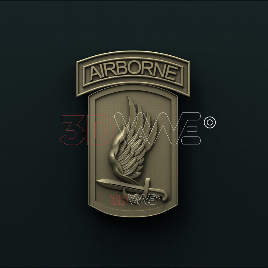 173rd AIRBORNE BRIGADE, US ARMY 3D STL 3DWave