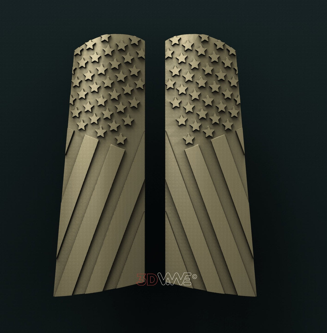 1911 GRIP 3D STL 3DWave