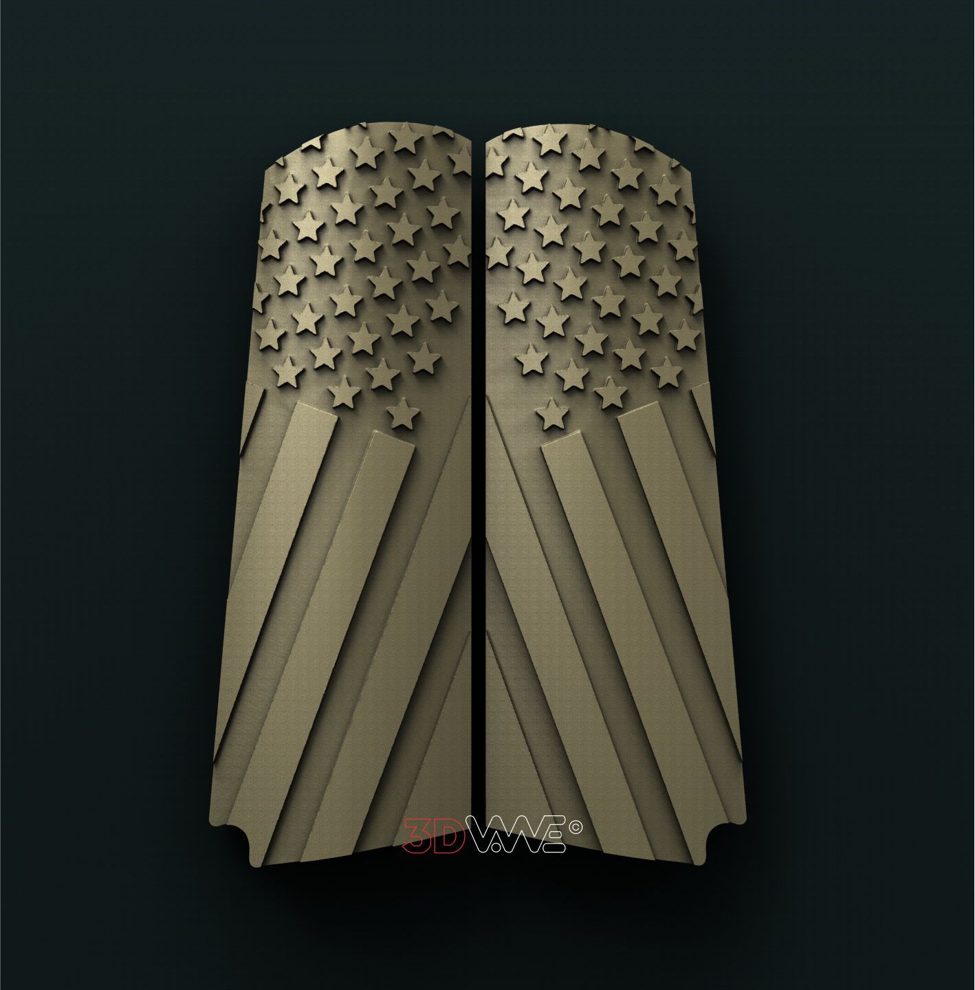 1911 GRIP 3D STL 3DWave