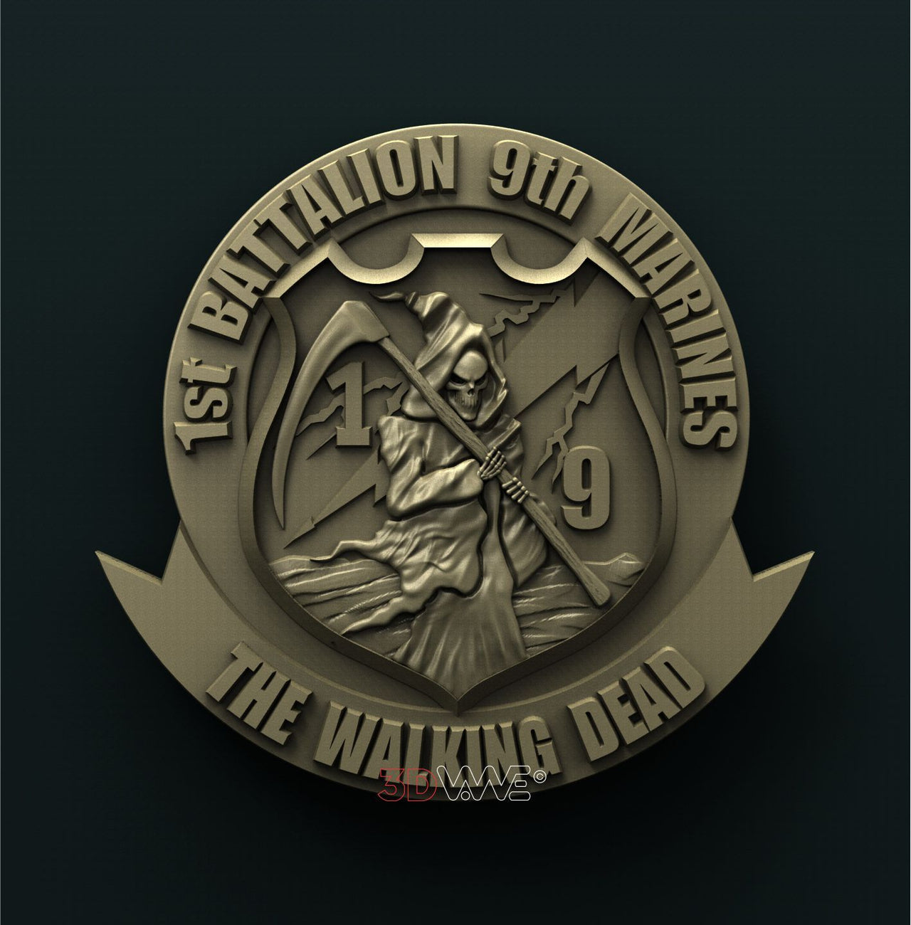 1st BATTALION, 9th MARINES THE WALKING DEAD 3D STL 3DWave