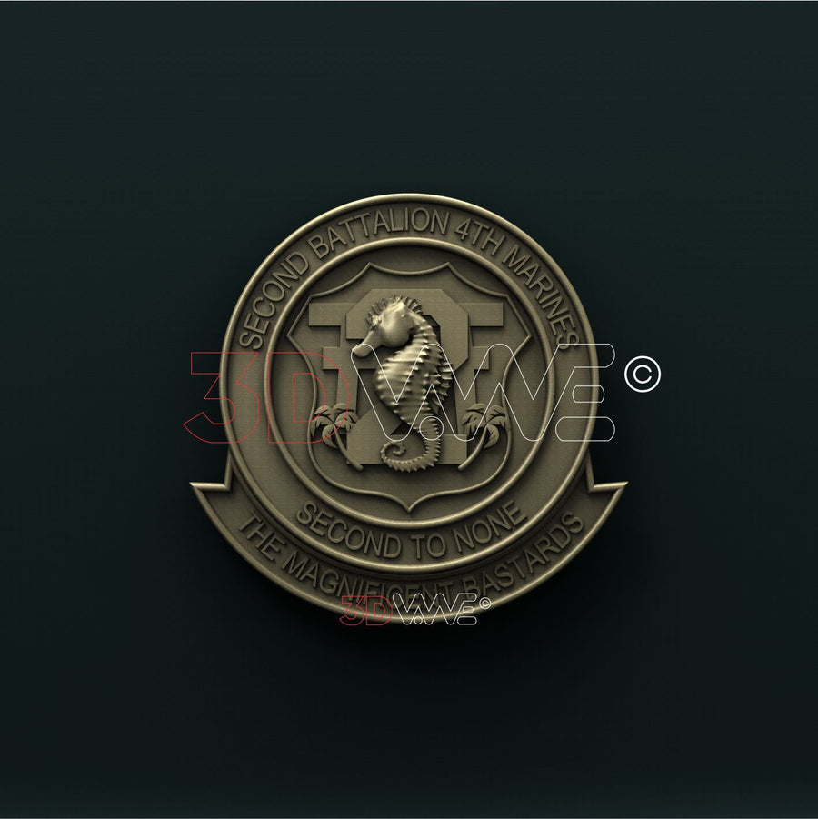 2nd BATTALION, 4th MARINES, USMC 3D STL 3DWave