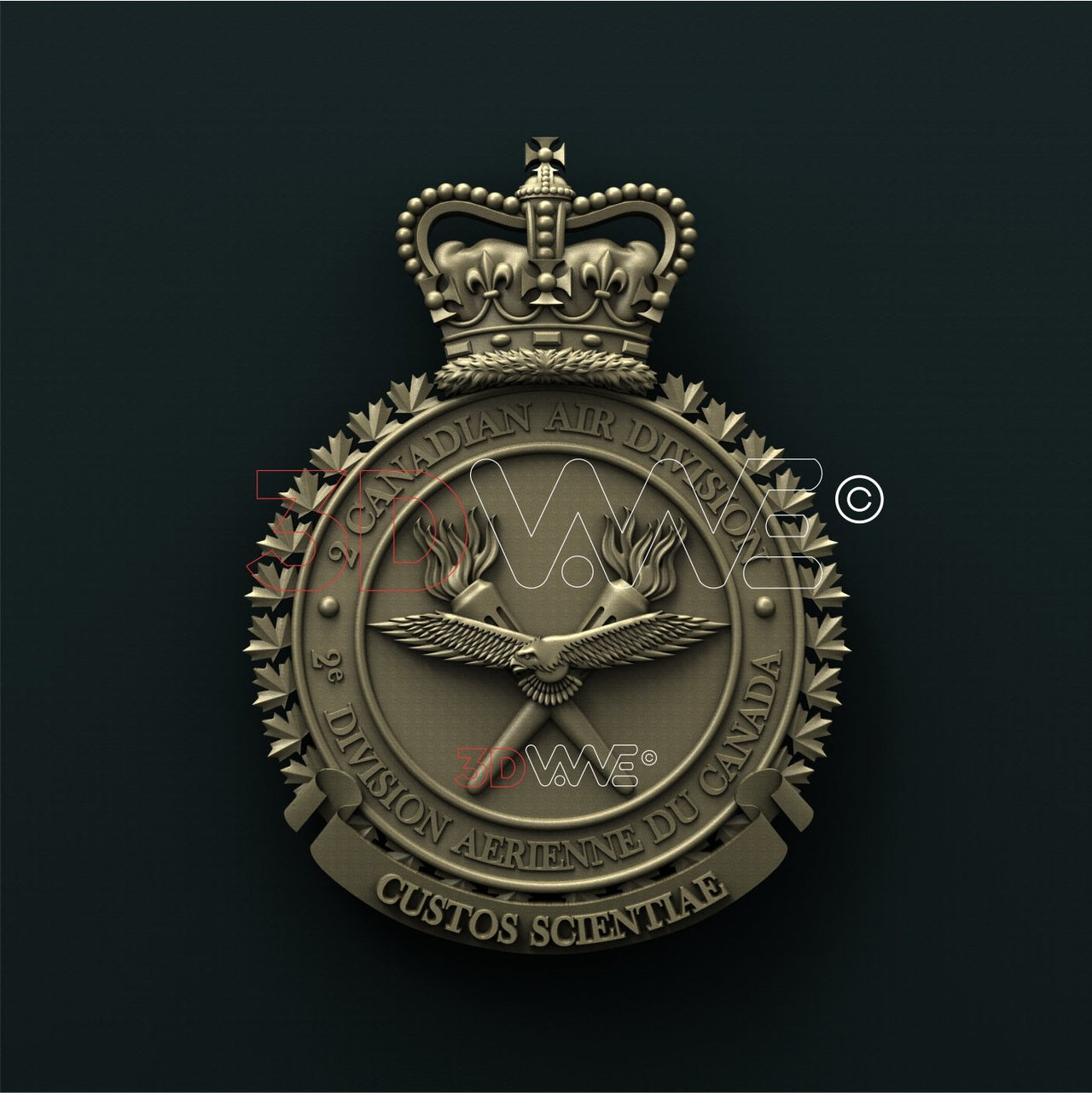 2nd CANADIAN AIR DIVISON 3D STL 3DWave